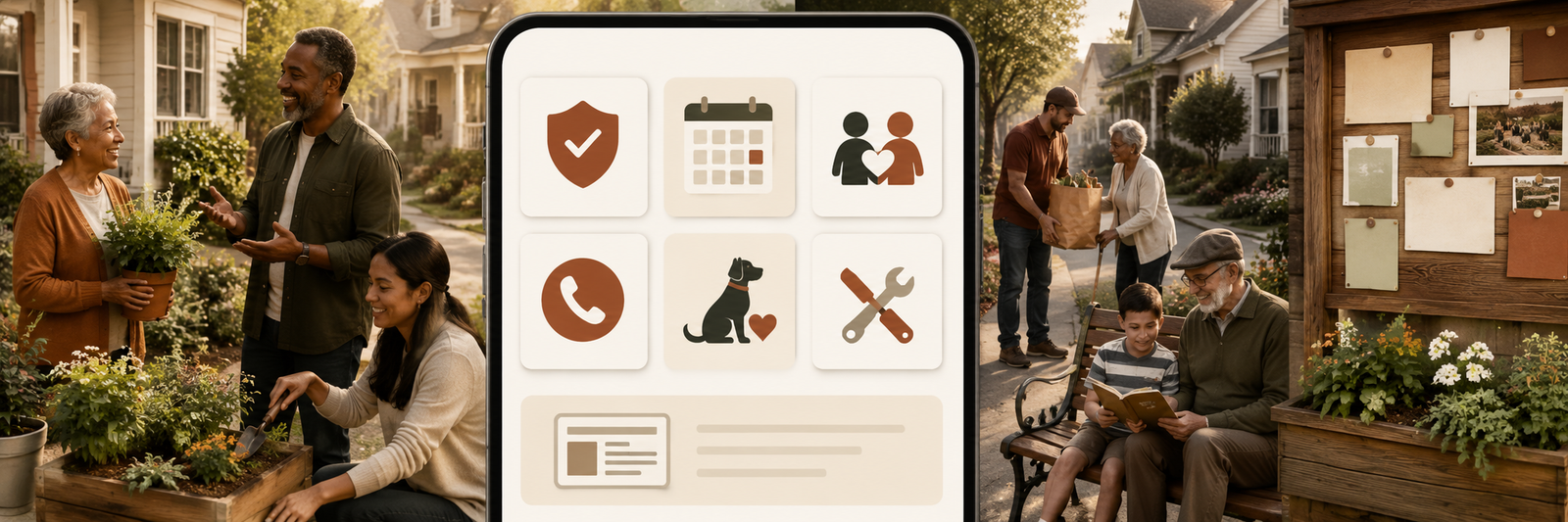 The Neighborhood Dashboard illustration