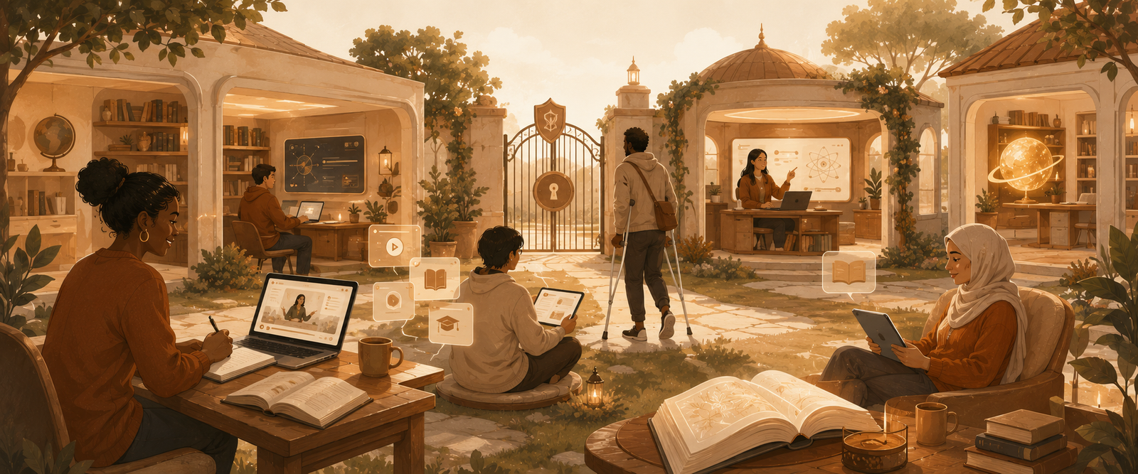The Online School illustration